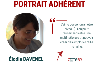Portrait adhérent : Élodie Davenel