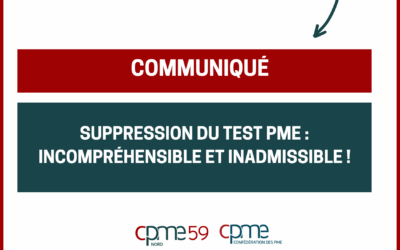 Suppression du test PME : incompréhensible et inadmissible !